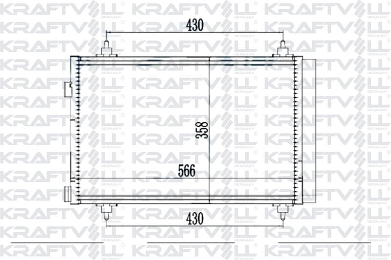 KLIMA (KONDANSER) RADYATORU C4 C4 PICASSO BERLINGO III PARTNER TEPE P308 P3008 P5008 C4 II DS4 DV6 D