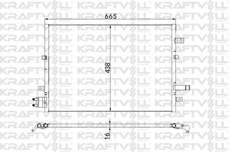 KLIMA RADYATORU   MONDEO III 2.0TDCI / 2.2TDCI 00>07