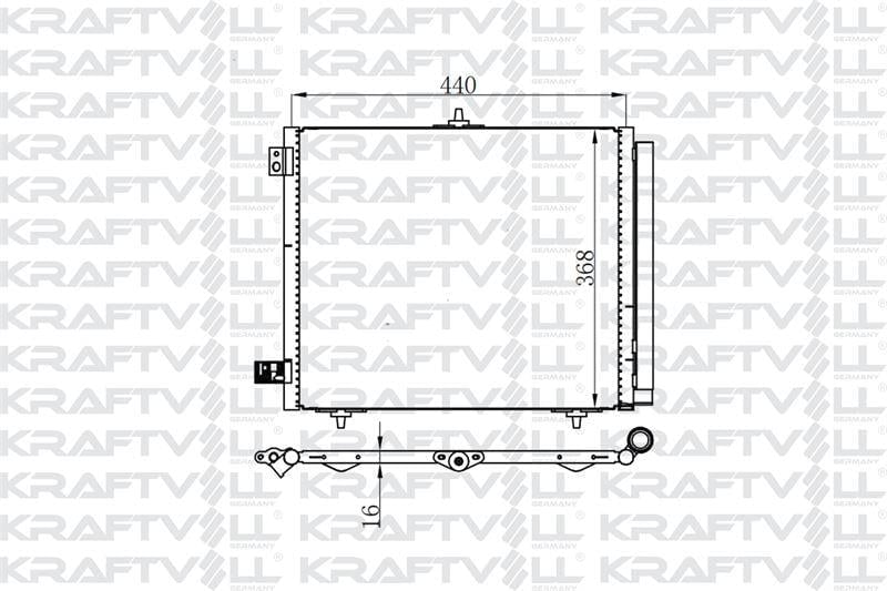 KLIMA RADYATORU C2 C3 C3 II C3 PLURIEL C3 III DS3 P208 P207 P1007 P2008 OLCU: (420×374×16)