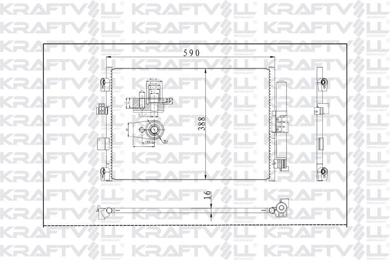 KLIMA RADYATORU FOCUS 14> C MAX 15> CONNECT 13> KUGA 16> 1.5-1.6TDCI-1.0 ECOBOOST