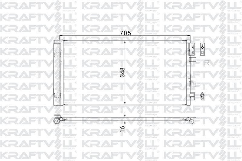 KLIMA RADYATORU (KONDANSER) RENAULT FLUENCE MEGANE III SCENIC III  GRAND SCENIC III 1.2 Tce 1.4 1.5 dCI 1.6