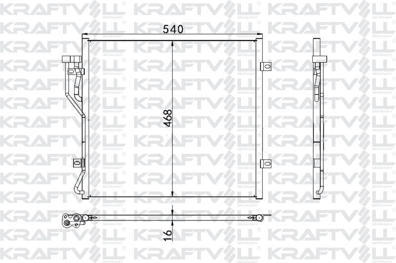 KLIMA RADYATORU (MEKANIK) JEEP CHEROKEE 01>12