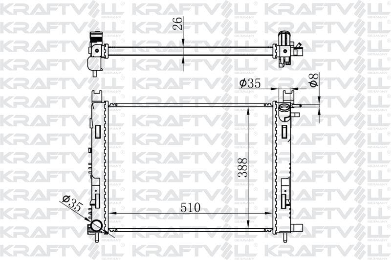 MOTOR RADYATOR CLIO IV 12> CAPTUR 13> SANDERO II 12>LODGY 12> DOKKER 12> 0.9 TCE  1.2TCE / 1.5DCI / 1.6 >BRAZING