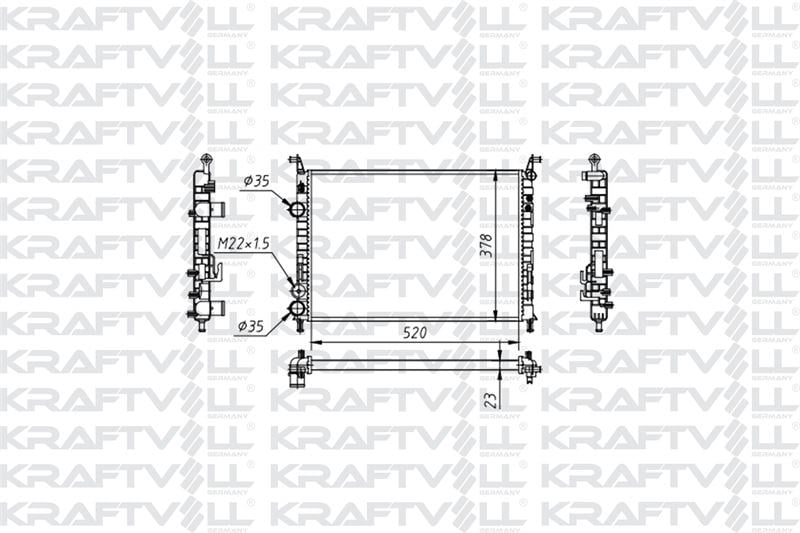 MOTOR RADYATOR PALIO 1,2 ALBEA 1,2 / 1,6 KLIMALI (2 SIRA AL+PL SISTEM) / (520*378*23) (MT)