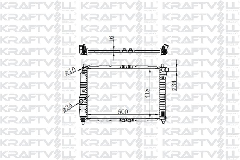 MOTOR SU RADYATORU AVEO KALOS T200 T250 1,4 16V MT 2003> 2008 (600*418*16) BRAZING (MT)