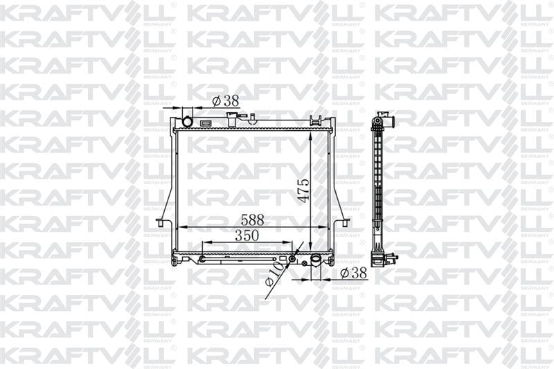 MOTOR SU RADYATORU BRAZING ISUZU D-MAX 4X4 3,0 07>12 OTOMATIK VITES (475X588X16)