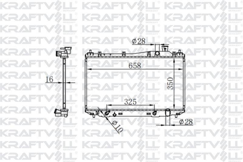 MOTOR SU RADYATORU HONDA CIVIC VTEC 2001 2006  (350×658×16) BRAZING (AT)