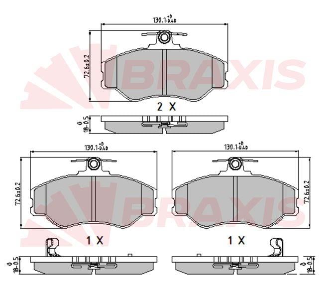 ON FREN BALATASI HYUNDAI H100 MINIBUS 1994-2005 H100 KAMYONET 1993-2003