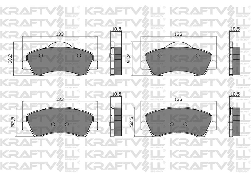 ON FREN BALATASI P301 C ELYSEE EB2 (1,2VTI 12V) / EC5 (1,6VTI 16V) P308 II 2013>