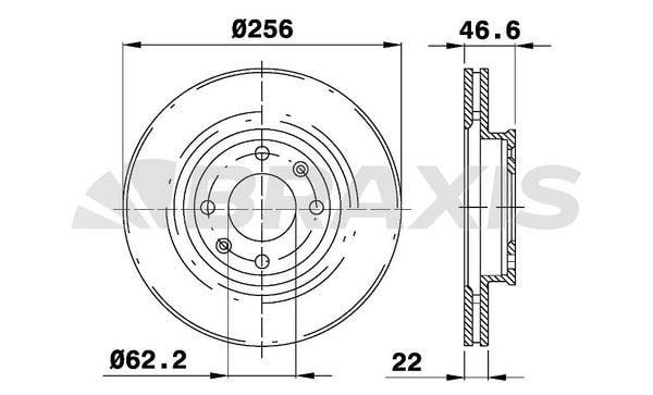 ON FREN DISKI AYNASI HYUNDAI ACCENT ERA 2006-2011 KIA RIO 2005-> I20 2007-> 256MM