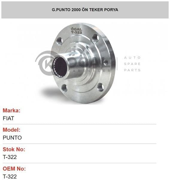 ÖN TEKER PORYASI GRANDE PUNTO 2000