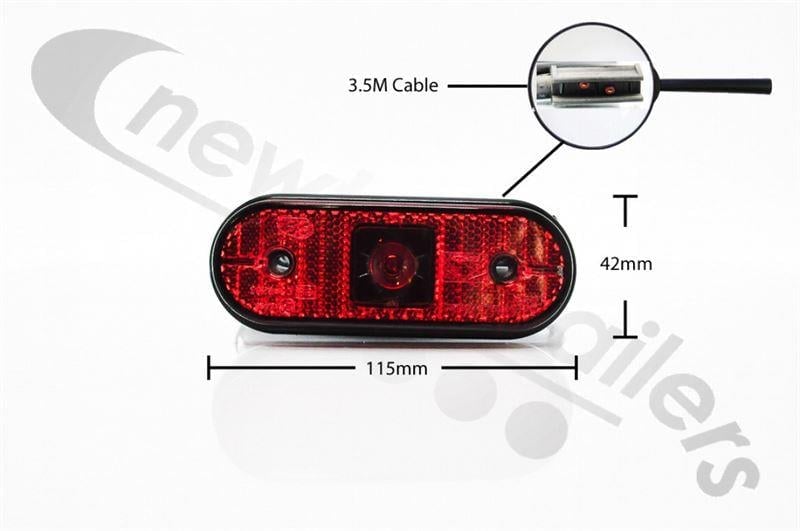 POZISYON LAMBASI LED ARKA GABARİ KIRMIZI LED 3,5 M