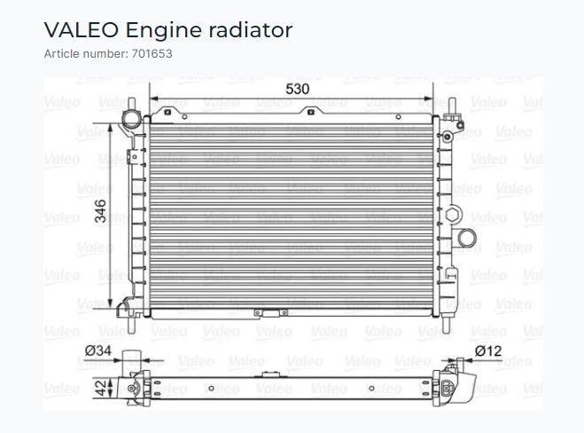 RADYATÖR ASTRA F BREAK 1.7L
