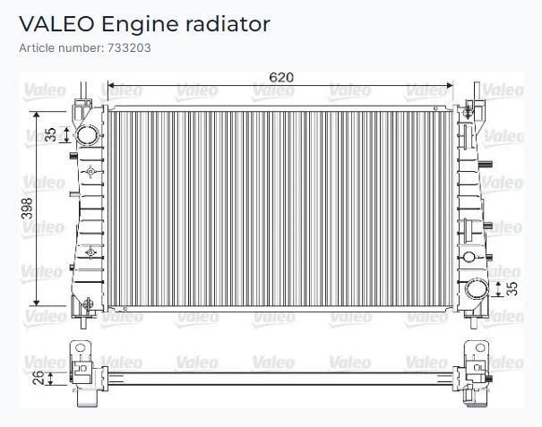 RADYATÖR FIAT LINEA MULTİJET 1.3 1.6 D, T-JET 1.4
