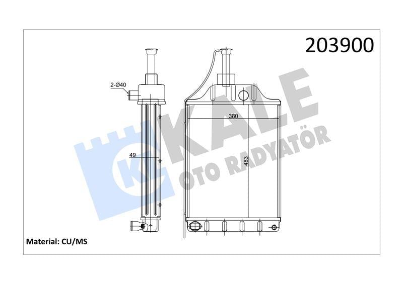 RADYATOR MF-285 AGCO 3 SIRA PA