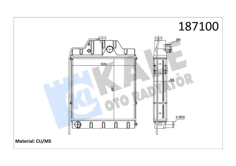 RADYATOR MF-396/397 (4×4) 5 SIRA PT