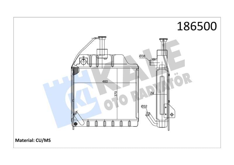 RADYATOR MF-AGCO 260 (4×4) 4 SIRA PT