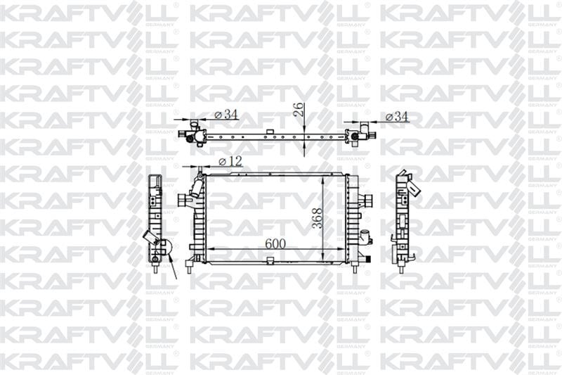 SU RADYATORU ASTRA H Z13DTH Z17DTH Z17DTJ Z19DT ZFIRA B Z17DTJ A17DTJ Z19DT (600*368*26) BRAZING (MT