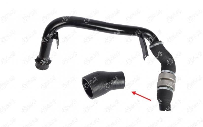 TURBO HORTUMU METAL BORU HARİÇ OK İLE GÖSTERİLEN KÜÇÜK HORTUM