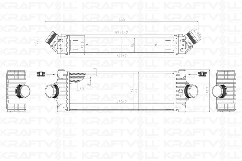 TURBO INTERCOOLER RADYATOR TRANSIT V347 11>14 V362 14 /> CUSTOM 12 /> 2,2TDCI 155PS ARKADAN CEKER /