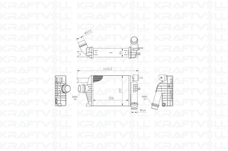 TURBO RADYATORU INTERCOOLER R. CLIO IV 13>SYMBOL III 12> CAPTUR 13> D LOGAN II 12> SANDERO II 12> DU