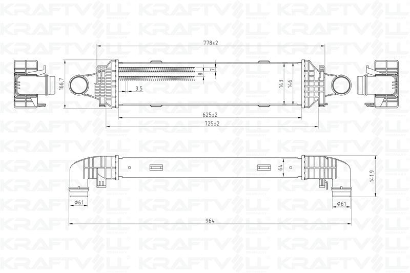 TURBOSARJ RADYATORU X204 08>15 W204 07>14 S204 07>14 C204 11> C218 11>17 W212 09>15 C207 09>16