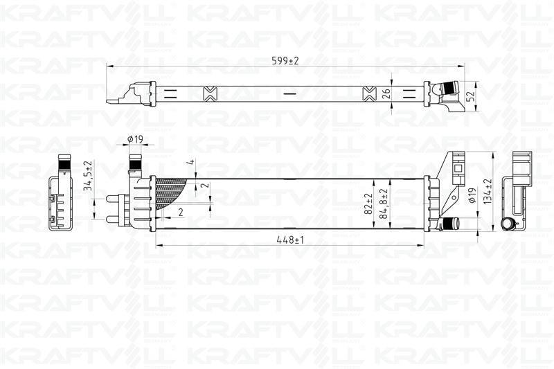 YARDIMCI SU RADYATOR INTERCOOLER DACIA DUSTER I, II 10> SANDERO II 12> DOKKER 12> LODGY 12>