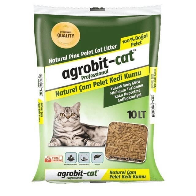 Agrobit Cat Çam Pelet Kedi Kumu 10lt