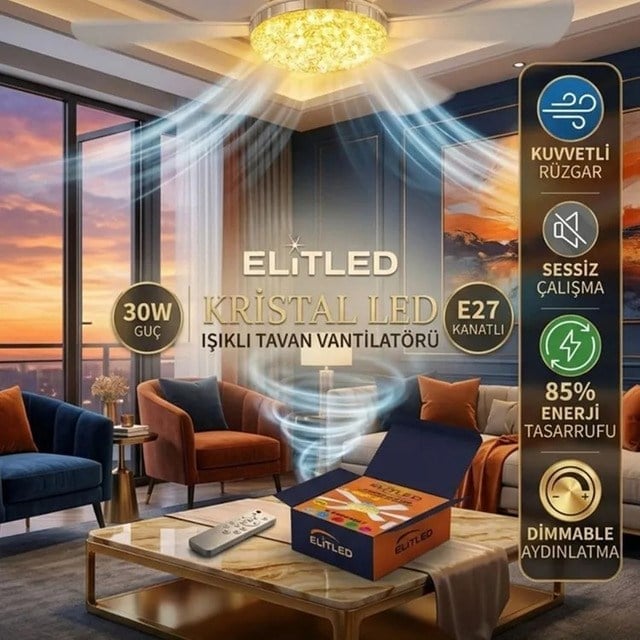 ELITLED 30W KRISTAL PERVANE LED AMPUL