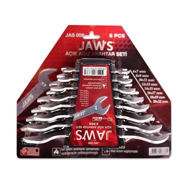Jaws JaS008 8 Parça Çatal Anahtar Takımı
