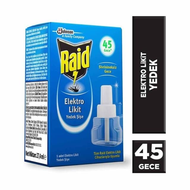 Raid Elektro 45 Gece Yedek 27,4Ml
