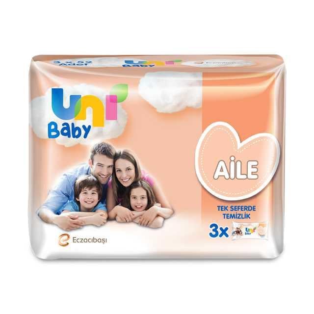 Uni Baby Aile Islak Havlu 3*52