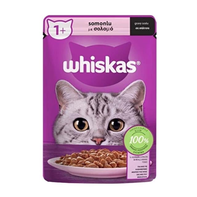 Whiskas Pouch Somonlu 85gr