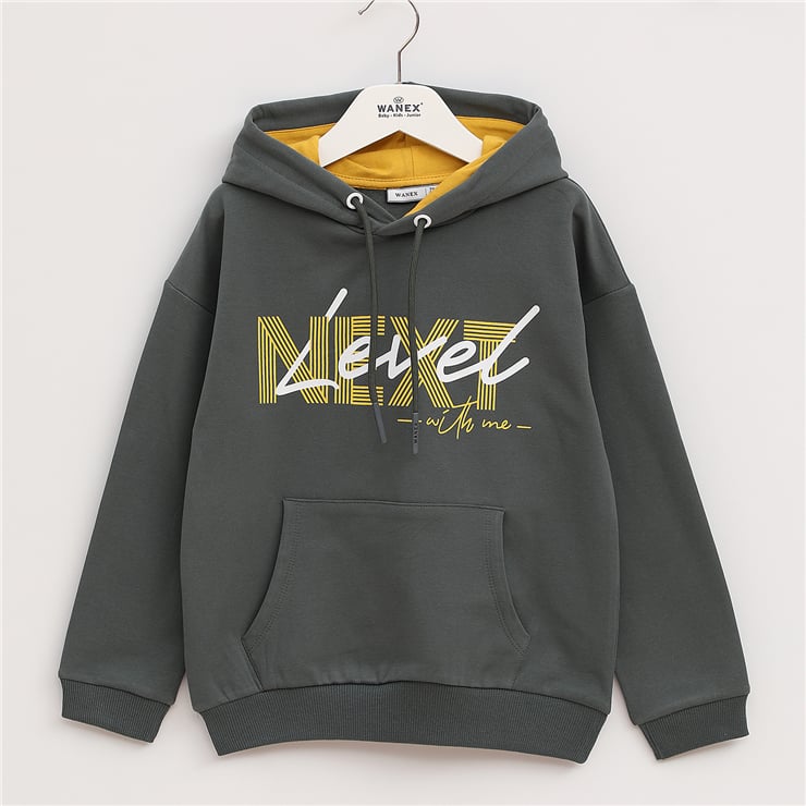 ERKEK ÇOCUK Uzun Kol Kalın Kapüşonlu Sweatshirt - 15971