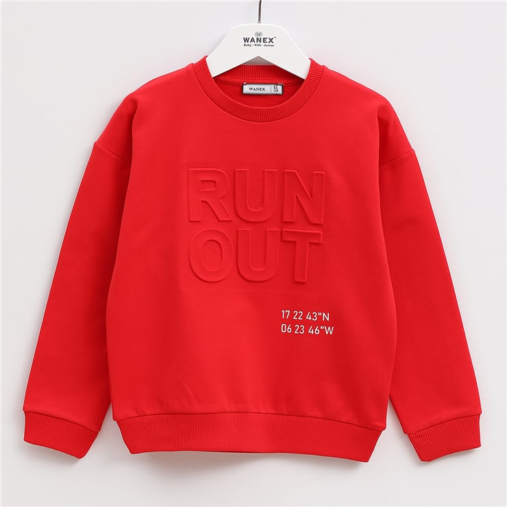 Erkek Çocuk Uzun Kol Kalın Sweatshirt - 16167
