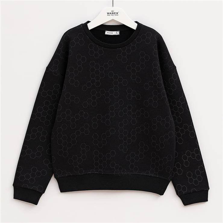Erkek Çocuk Uzun Kol Kalın Sweatshirt - 16217