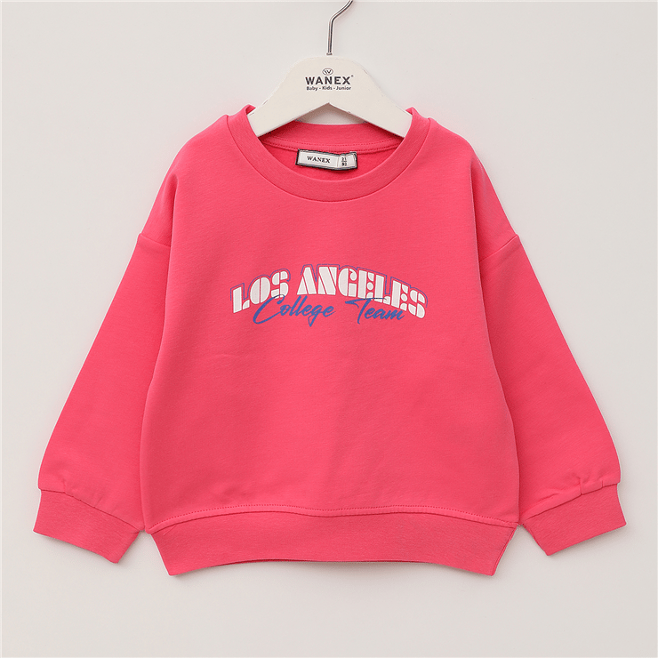 Kız Çocuk Uzun Kol Kalın Sweatshirt - 32597