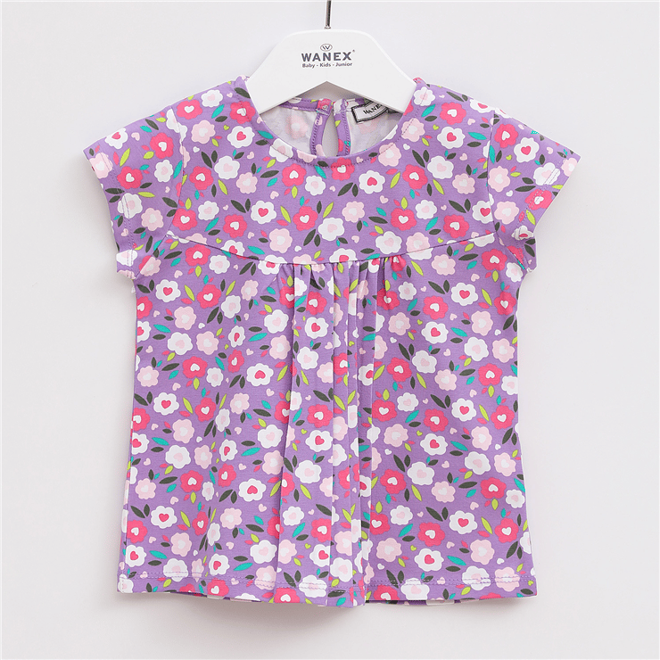 Kız Çocuk Kısa Kol Tişört - 31772