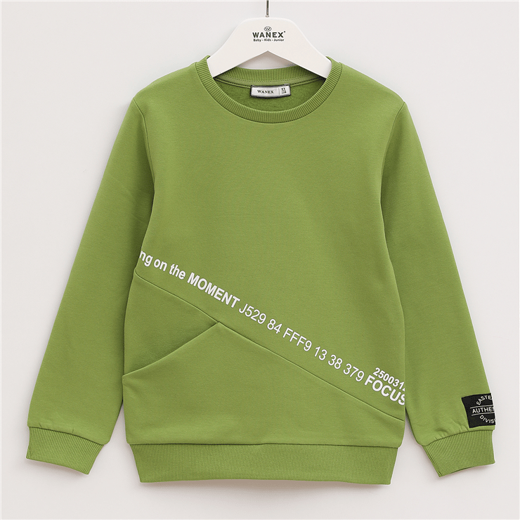 Erkek Çocuk Uzun Kol Kalın Sweatshirt - 15851
