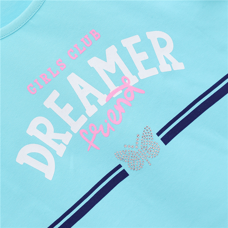 Kız Çocuk Kısa Kol Tişört - 31558