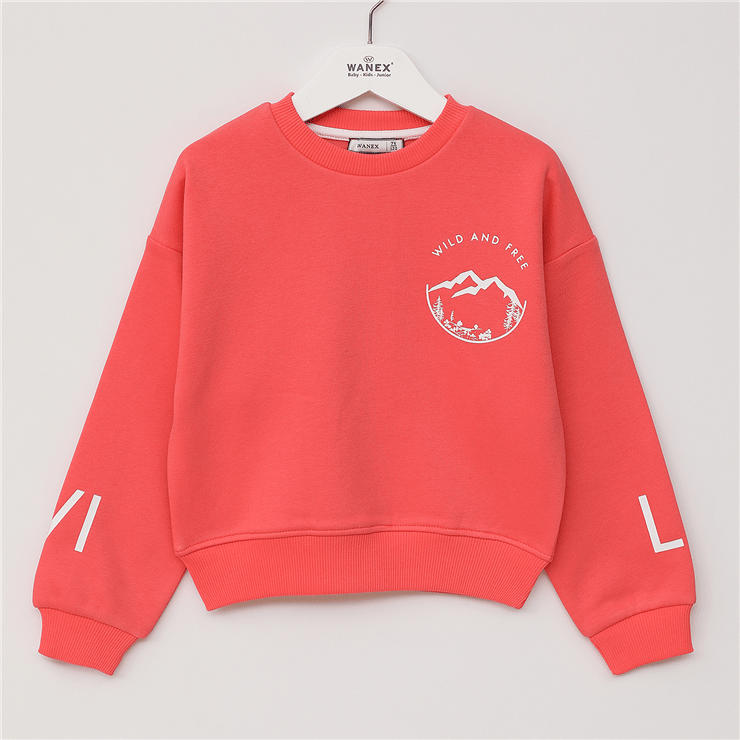 Kız Çocuk Uzun Kol Kalın Sweat - 32355