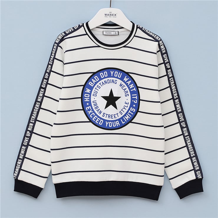 Erkek Çocuk Uzun Kol Kalın Sweatshirt - 15720
