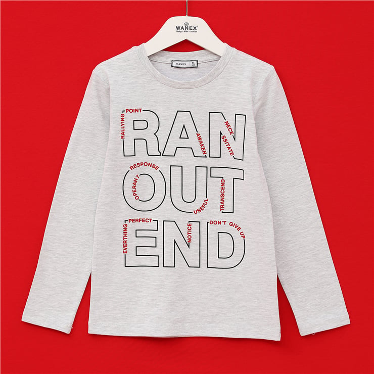 Erkek Çocuk Uzun Kol İnce Tişört - 16118