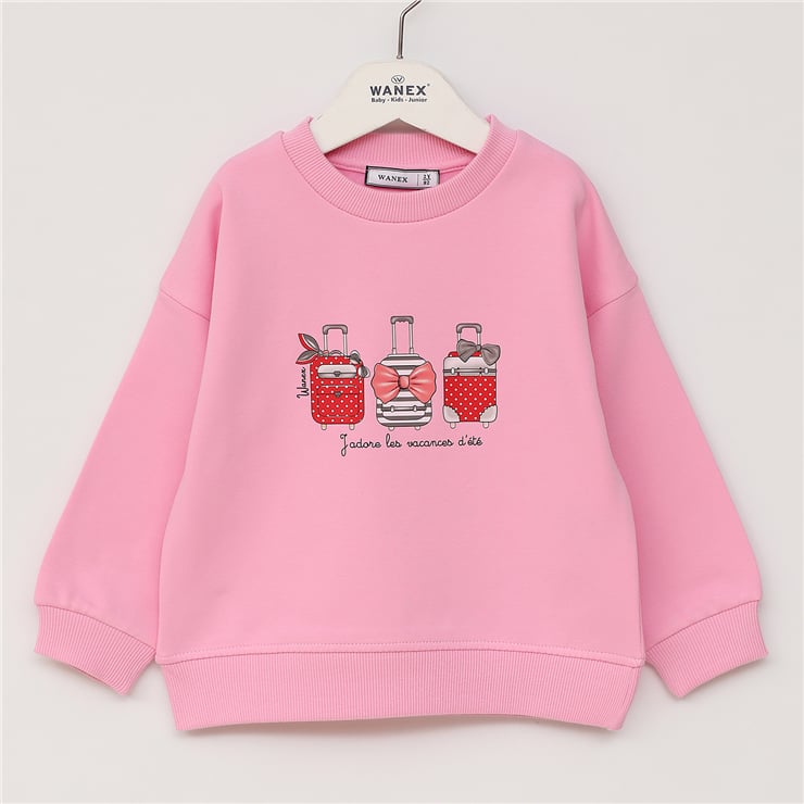 Kız Çocuk Uzun Kol Kalın Sweat - 32370
