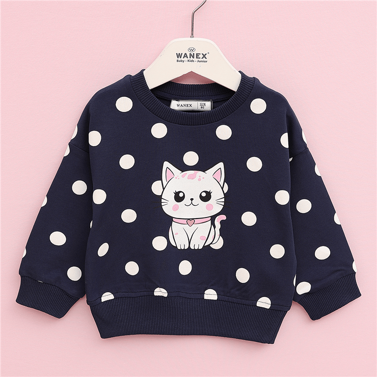 Kız Çocuk Uzun Kol Kalın Sweat - 32686