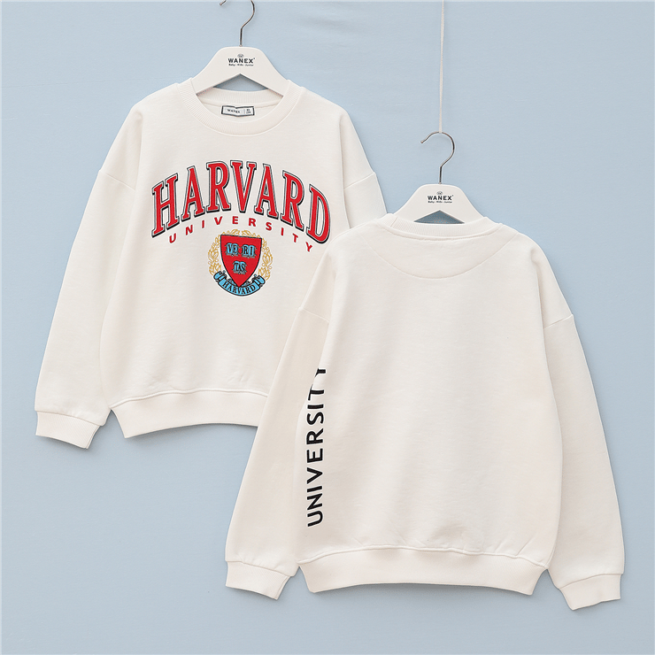 Erkek Çocuk Şardonlu Uzun Kol Kalın Bisiklet Yaka Sweatshirt - 16213