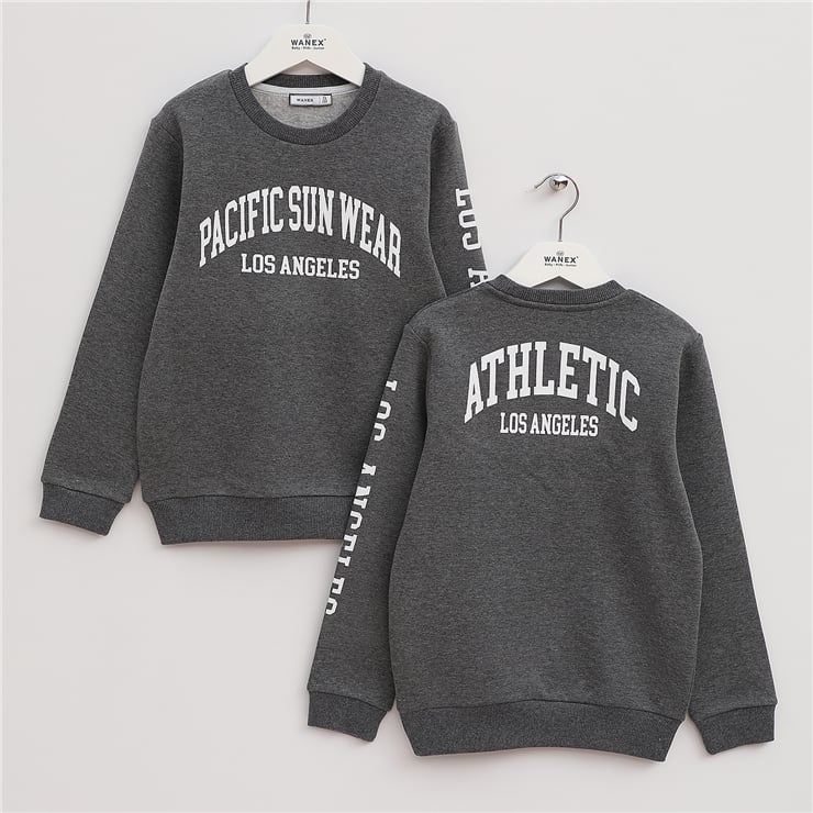 Erkek Çocuk Uzun Kol Kalın Sweatshirt - 16209