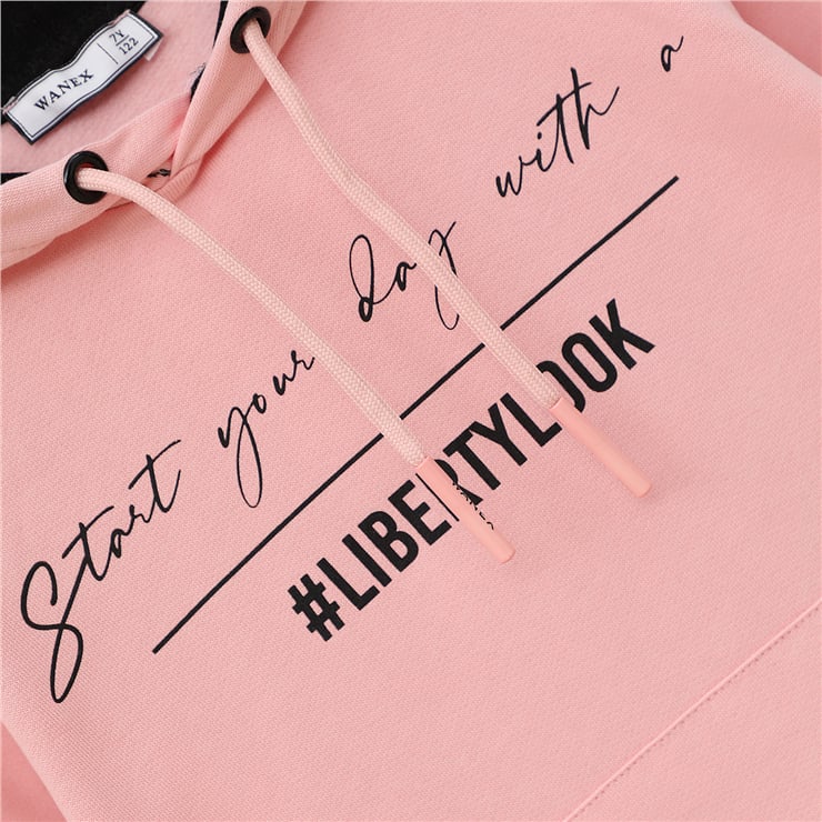 Kız Çocuk Uzun Kol Kalın Kapüşonlu Sweatshirt - 31606