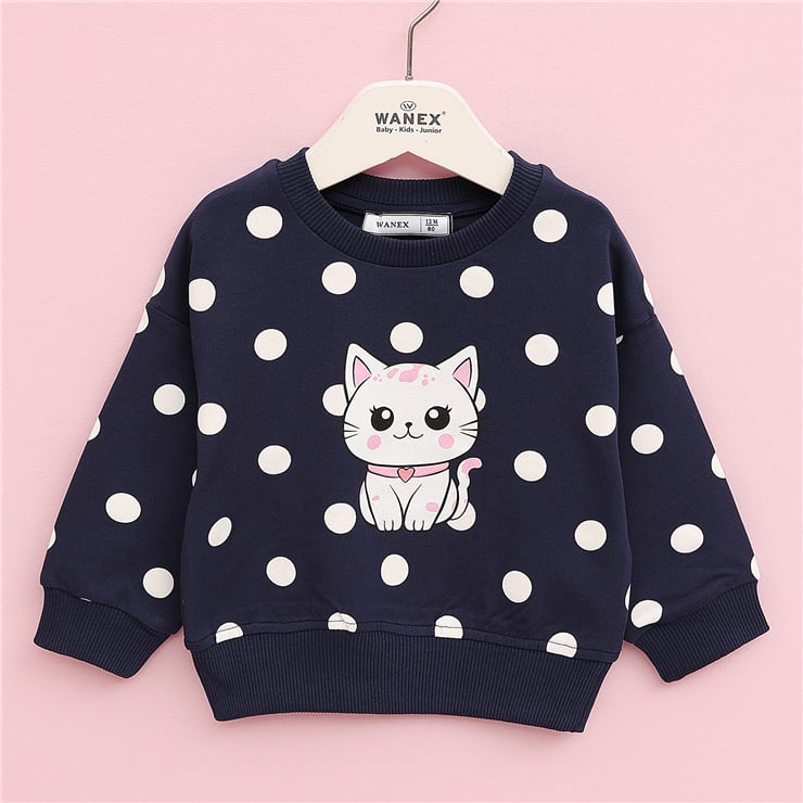 Kız Çocuk Uzun Kol Kalın Sweat - 32686