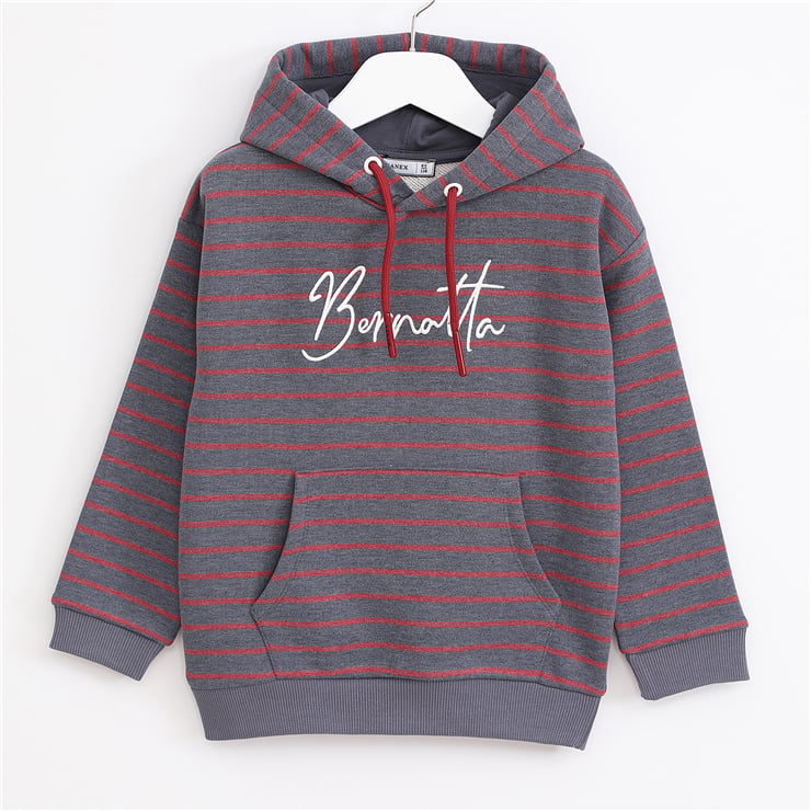 Erkek Çocuk Uzun Kol Kalın Kapüşonlu Sweat - 16300